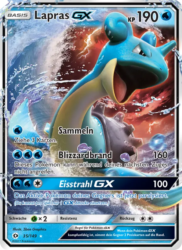 Lapras GX card image