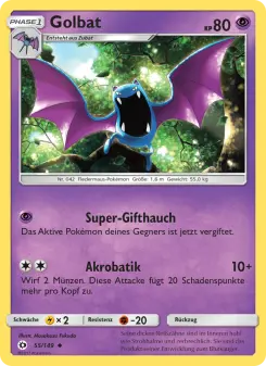 Golbat – Sonne & Mond Nr. 55