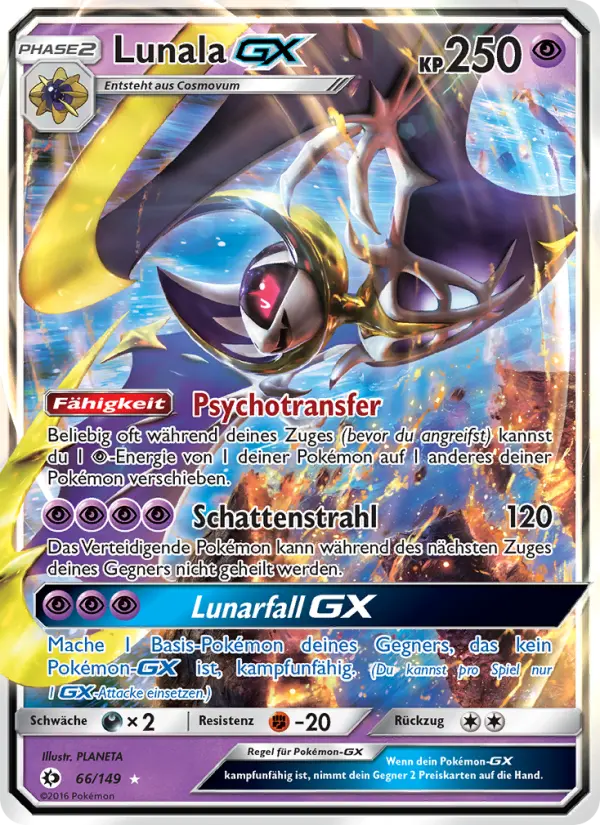 Lunala GX card image