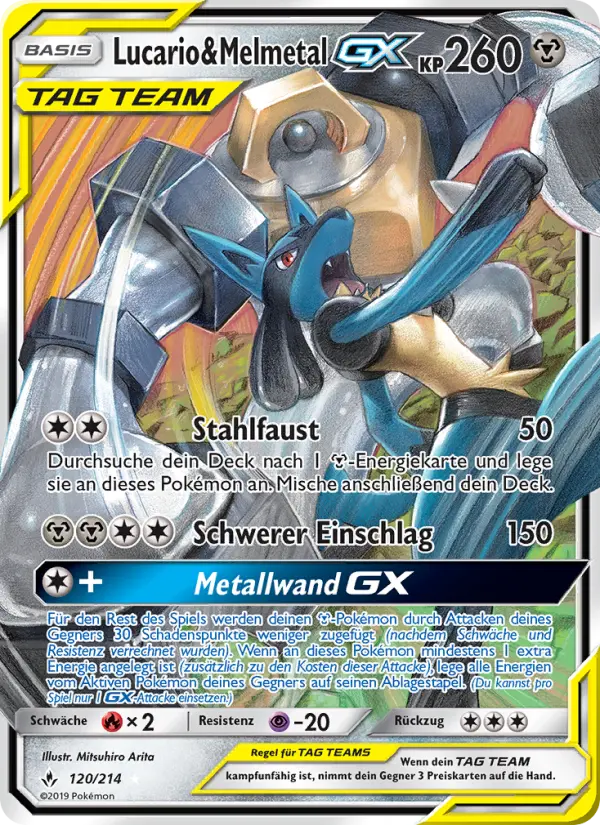 Lucario & Melmetal GX card image