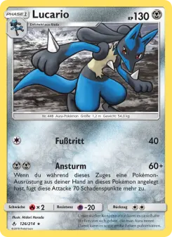 Lucario – Kräfte im Einklang Nr. 126