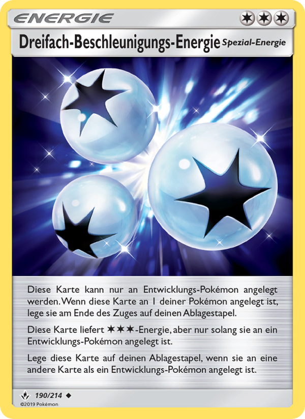 Dreifach-Beschleunigungs-Energie