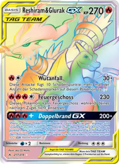 Reshiram & Glurak GX – Kräfte im Einklang Nr. 217