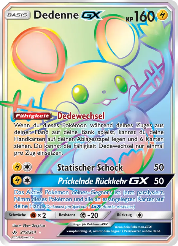 Dedenne GX card image