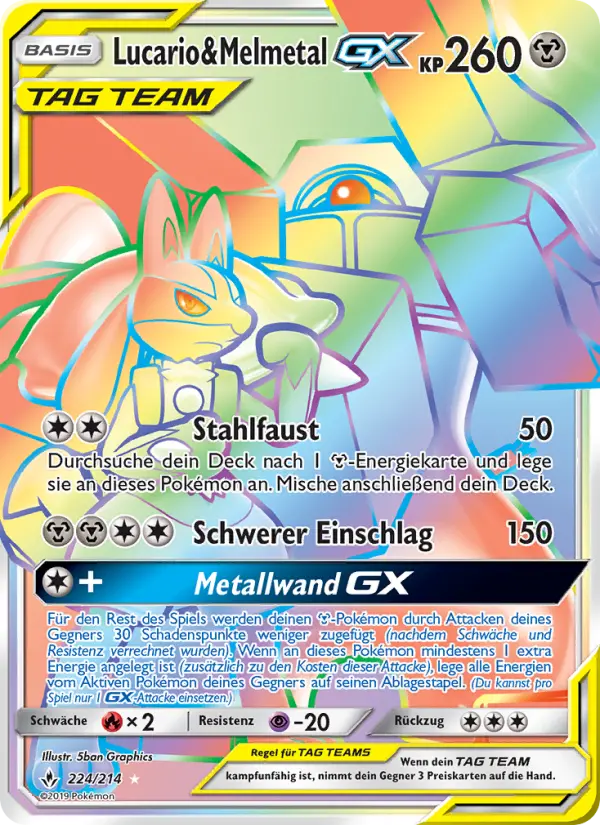 Lucario & Melmetal GX card image