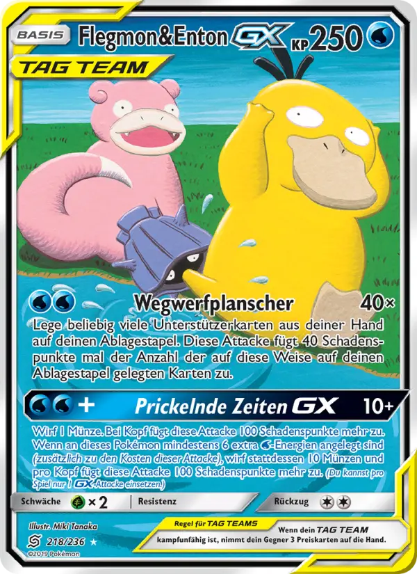 Flegmon & Enton GX card image