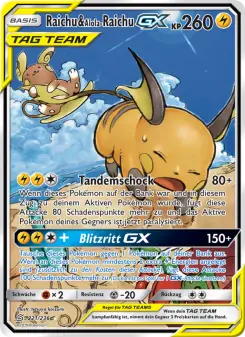 Raichu & Alola-Raichu GX – Bund der Gleichgesinnten Nr. 221