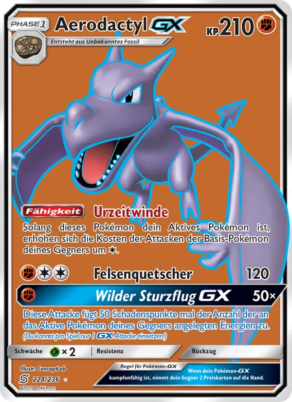 Aerodactyl GX card image