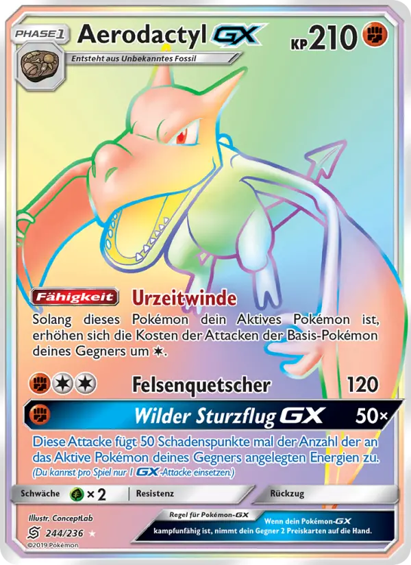 Aerodactyl GX card image