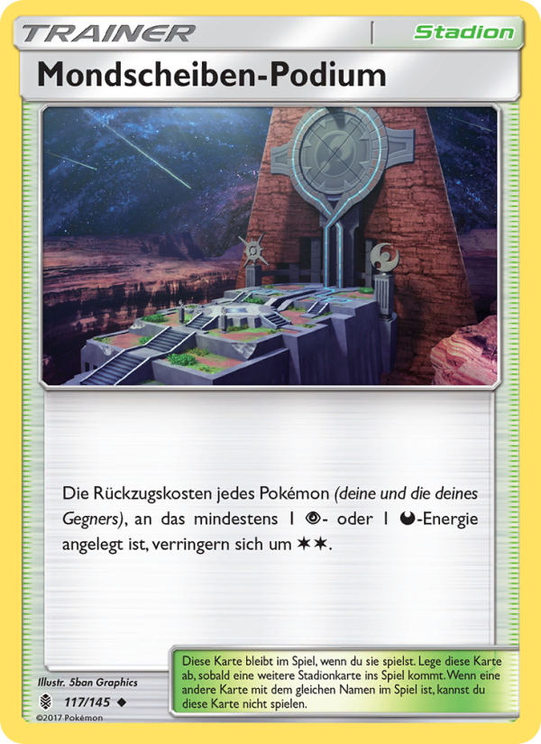 Mondscheiben-Podium