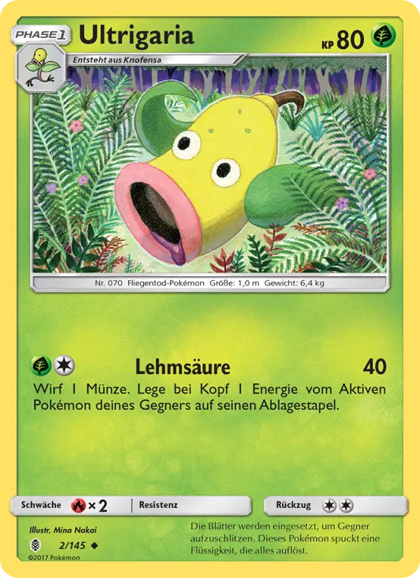 Ultrigaria Pokemon card
