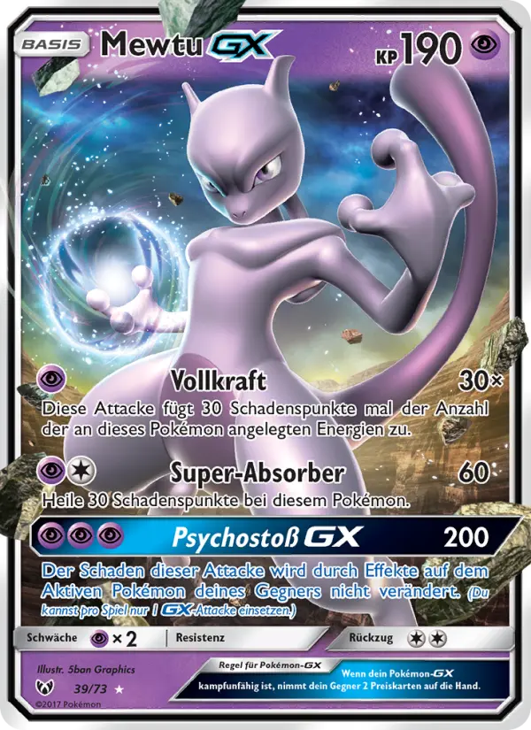 Mewtu GX card image