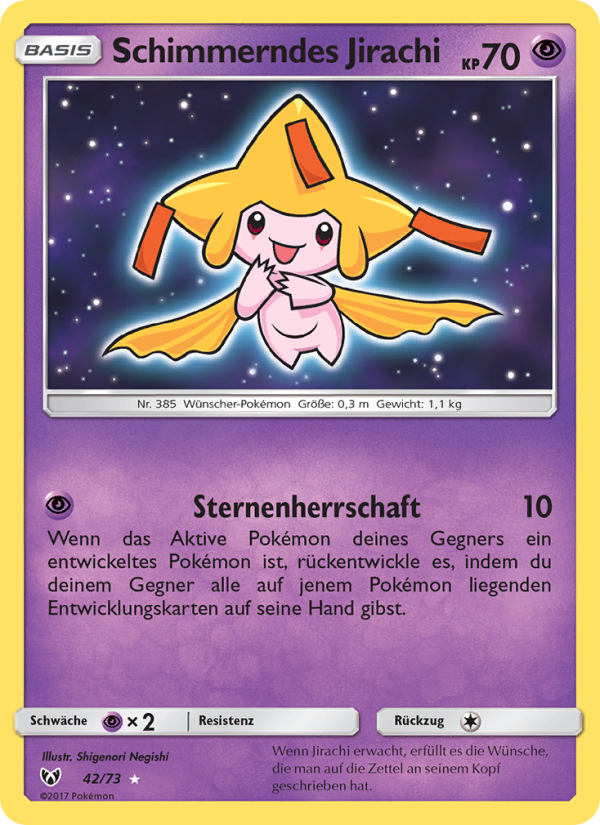 Schimmerndes Jirachi