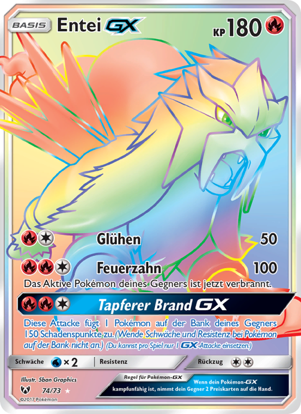 Entei GX from Schimmernde Legenden