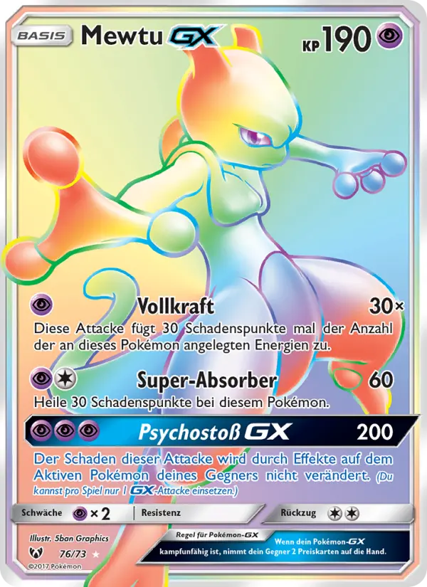 Mewtu GX card image