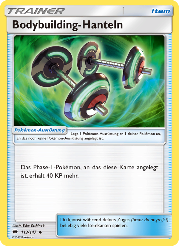 Bodybuilding-Hanteln