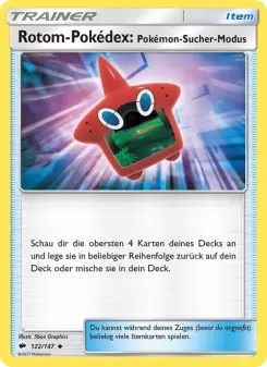 Rotom-Pokédex: Pokémon-Sucher-Modus – Nacht in Flammen Nr. 122