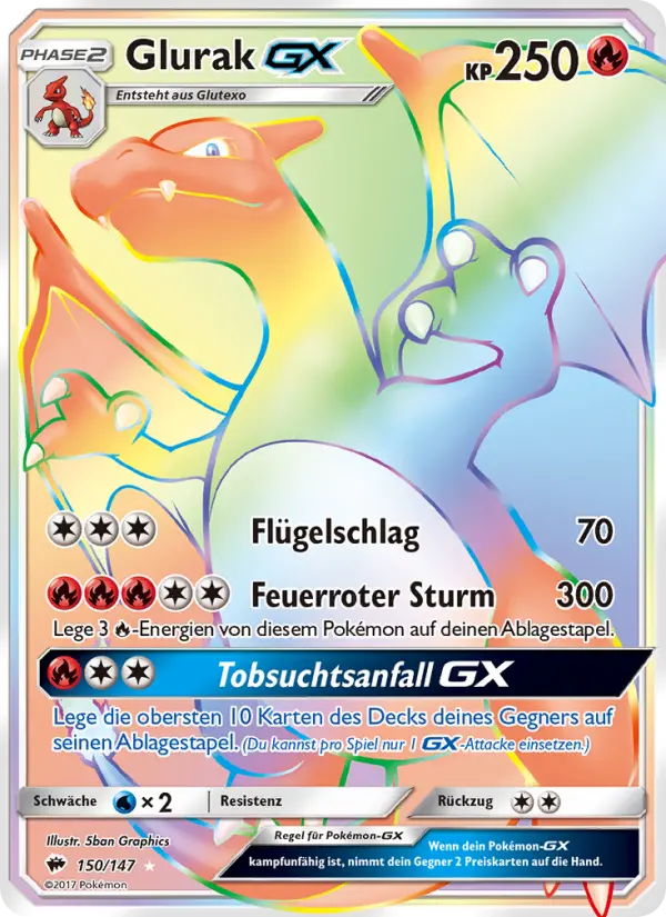 Glurak GX card image