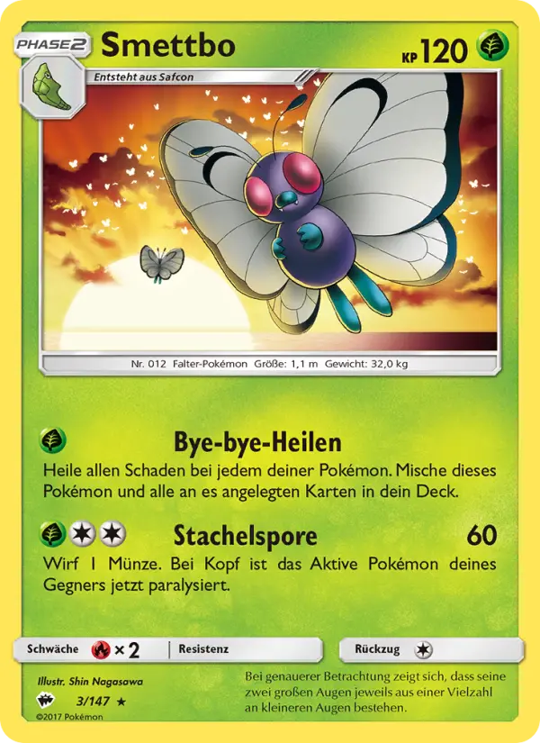 Smettbo Pokemon card