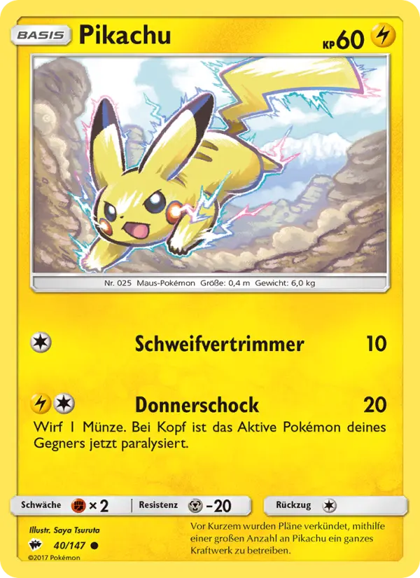 Pikachu card image