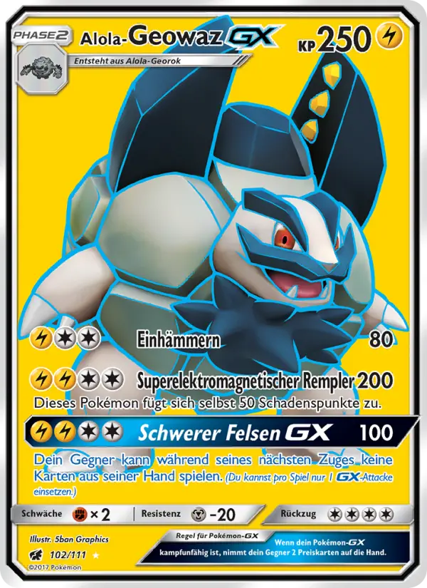 Alola-Geowaz GX card image