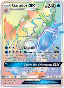 Garados GX – Aufziehen der Sturmröte Nr. 112