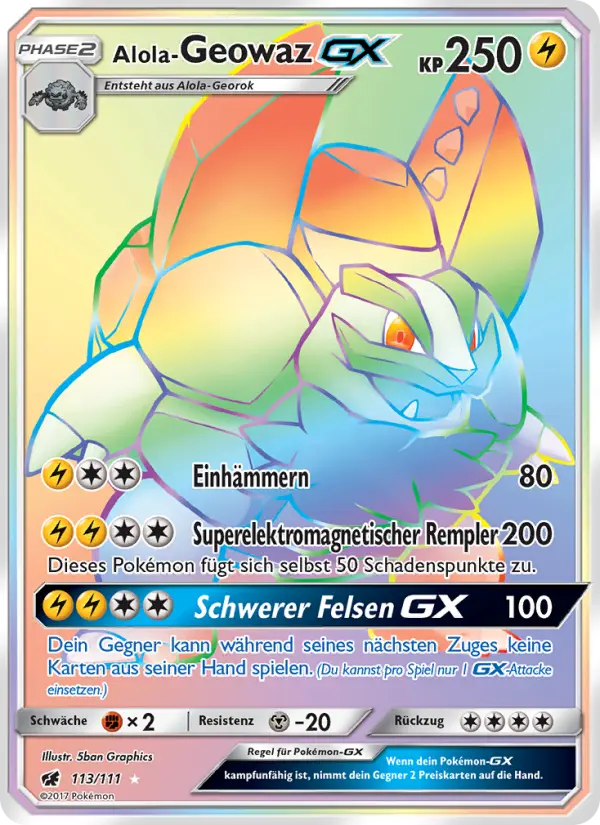 Alola-Geowaz GX card image