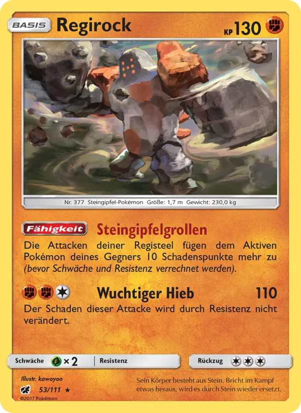 Regirock card image