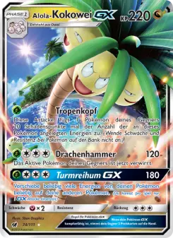 Alola-Kokowei GX – Aufziehen der Sturmröte Nr. 74
