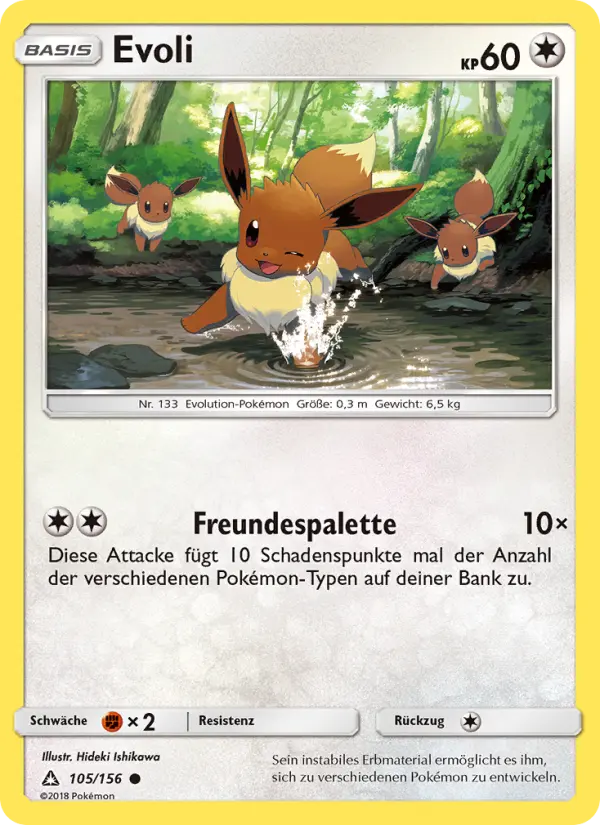 Evoli Pokemon card