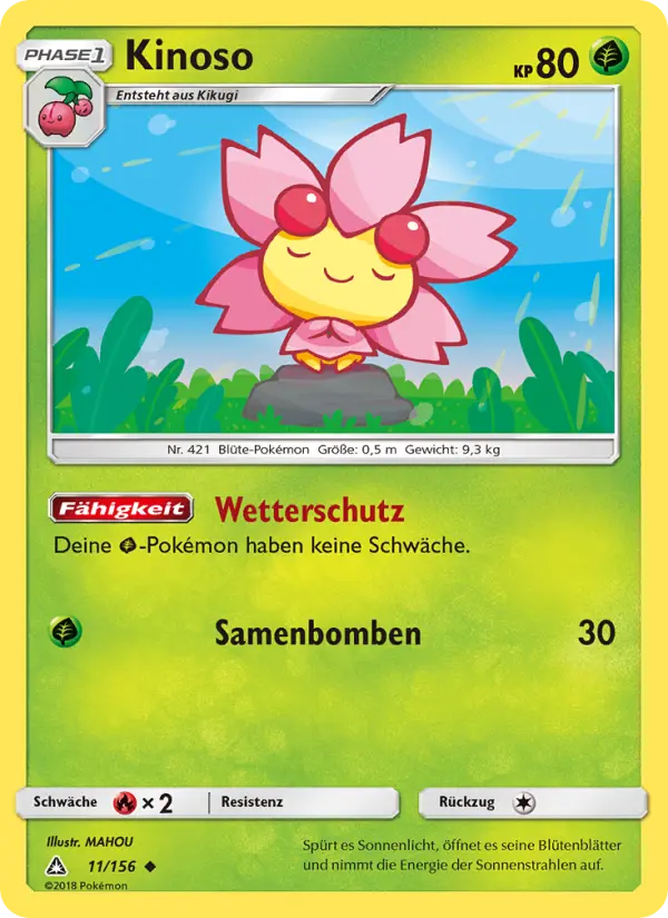 Kinoso Pokemon card