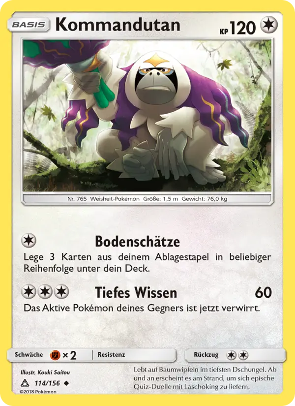 Kommandutan Pokemon card
