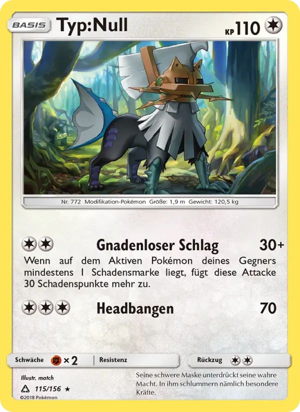 Typ:Null Pokemon card