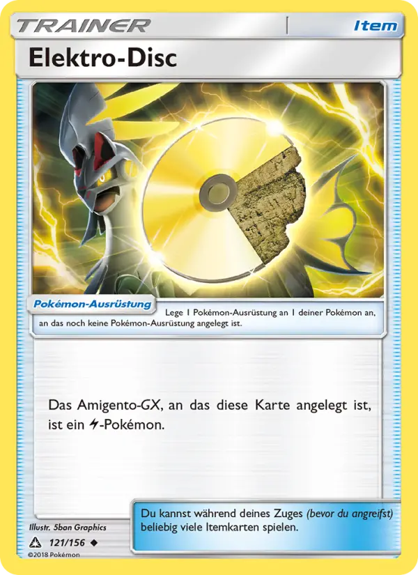 Elektro-Disc Pokemon card