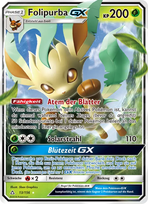 Folipurba GX Pokemon card