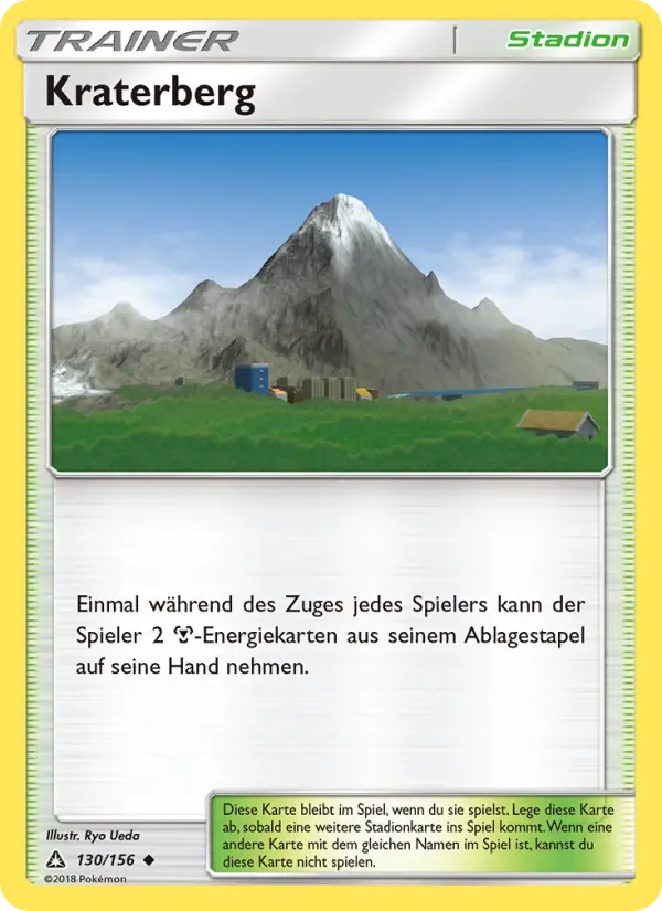 Kraterberg Pokemon card
