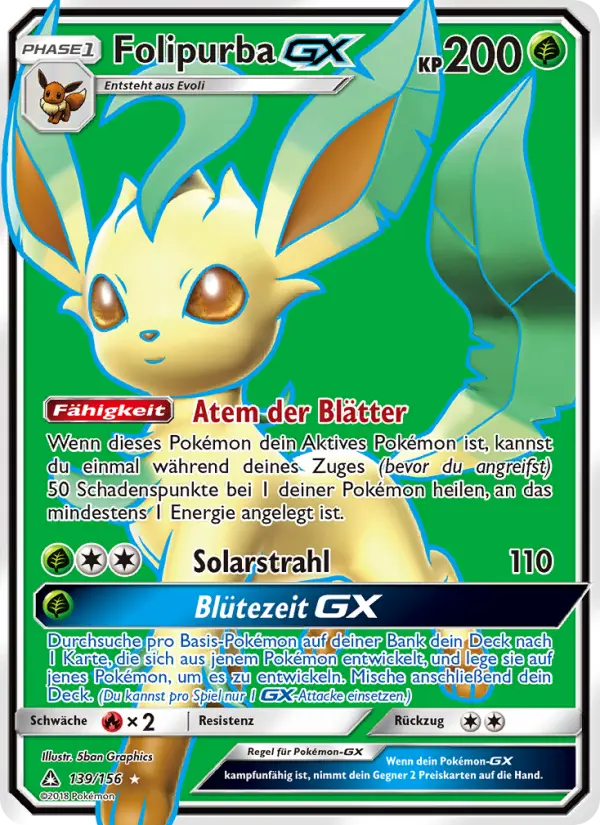 Folipurba GX Pokemon card