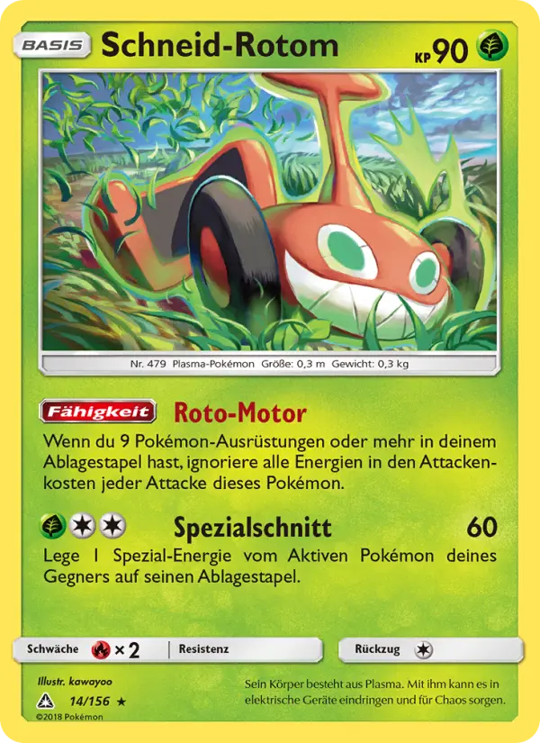 Schneid-Rotom Pokemon card