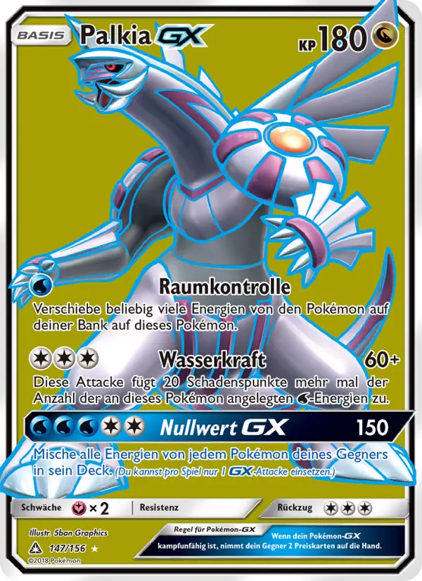 Palkia GX Pokemon card
