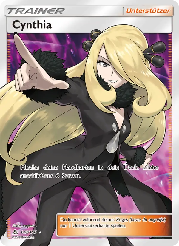 Cynthia Pokemon card