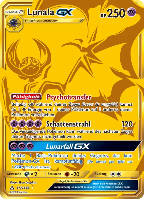 Lunala GX card image