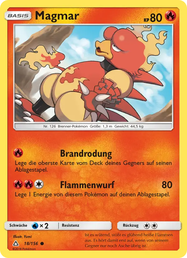 Magmar Pokemon card