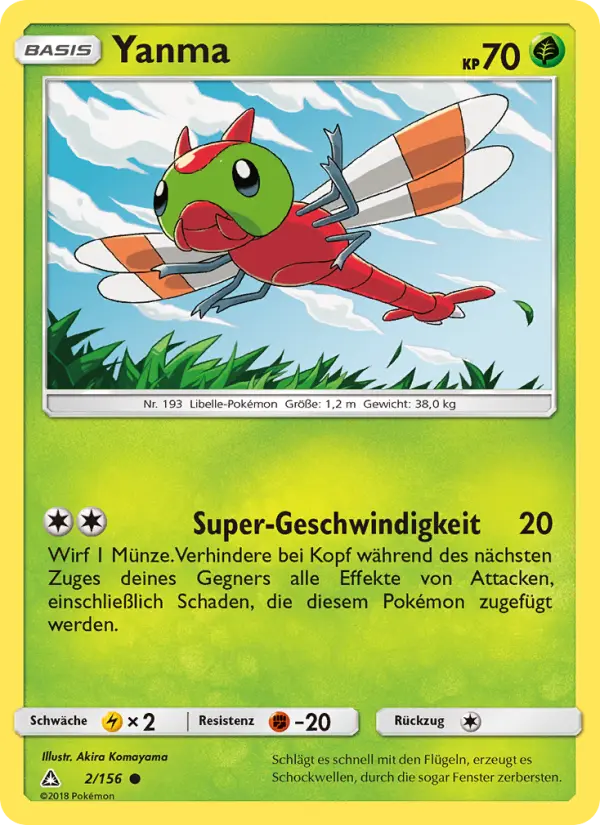 Yanma Pokemon card