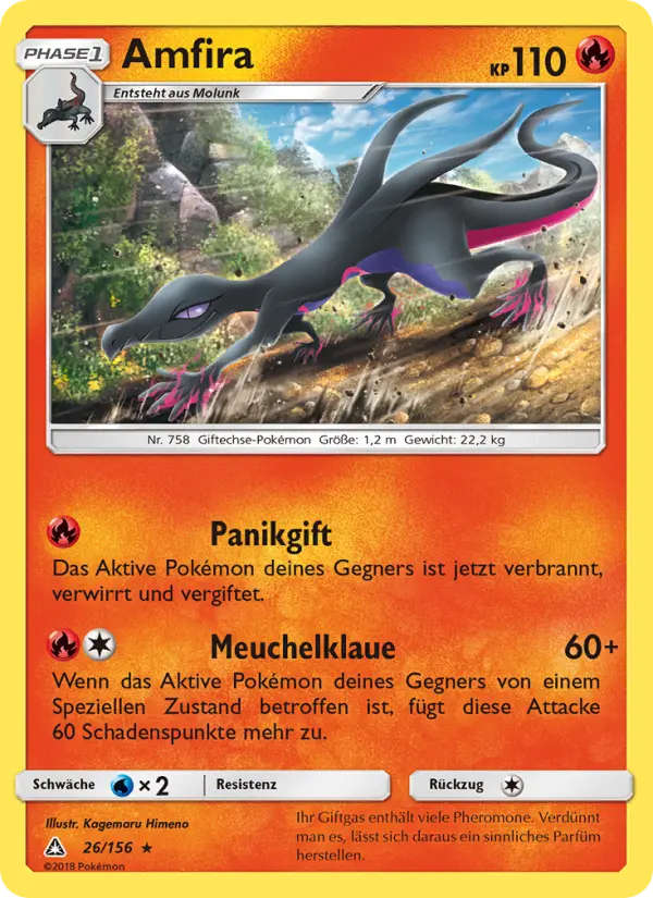 Amfira Pokemon card