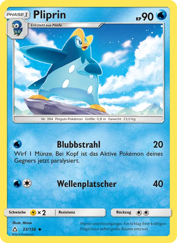 Pliprin Pokemon card