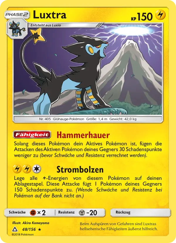 Luxtra Pokemon card