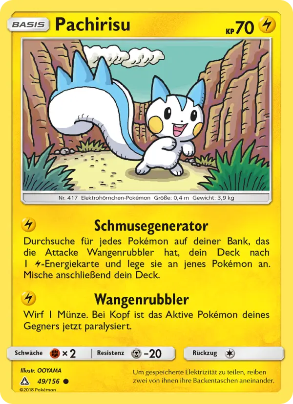 Pachirisu Pokemon card
