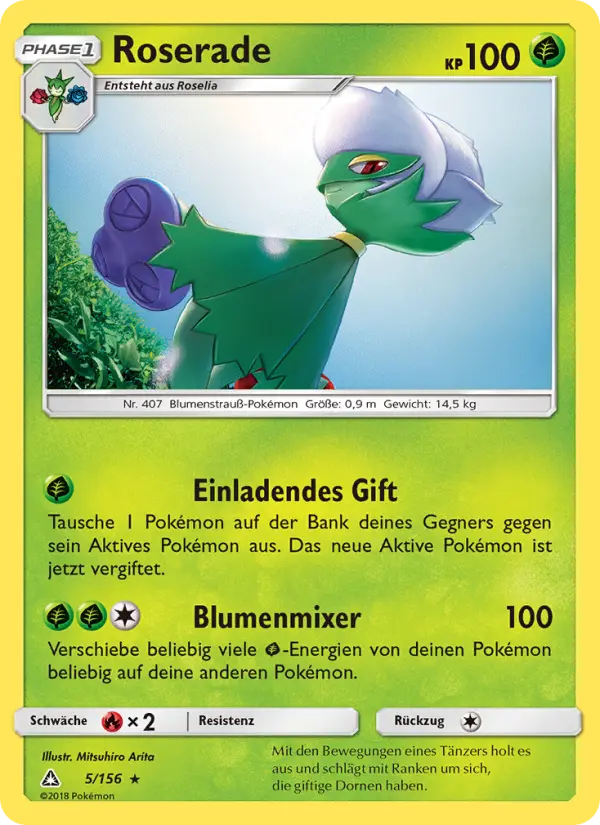 Roserade Pokemon card