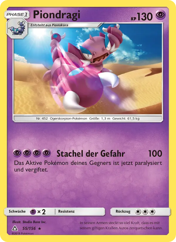 Piondragi Pokemon card