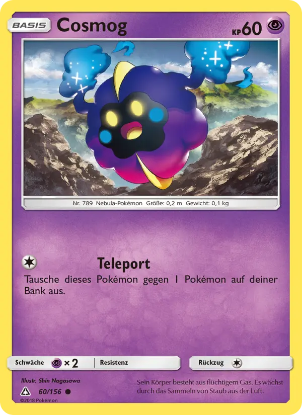 Cosmog Pokemon card
